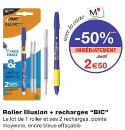 Monoprix BIC Roller Illusion offre