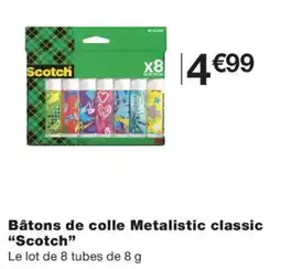 Monoprix Scotch Bâtons de colle Metalistic classic offre