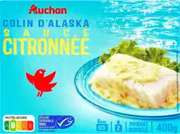 Auchan Auchan colin d'alaska sauce citronné msc surgelé auchan offre