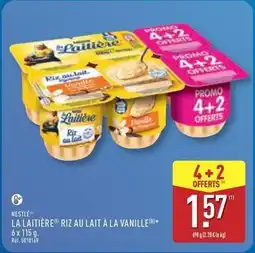 ALDI Nestlé - la laitière riz au lait a la vanille offre