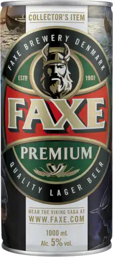 Auchan Faxe bière blonde premium faxe offre