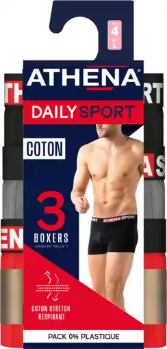 Auchan Boxers homme daily sport athena offre