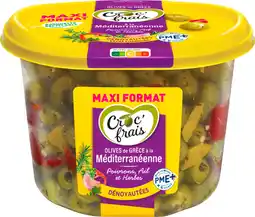 Auchan Croc'frais olives de grèce dénoyautées croc'frais offre