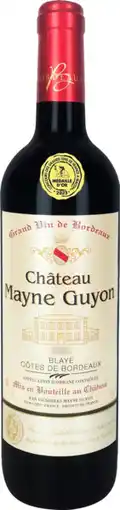 Auchan Sans marque blaye côtes de bordeaux aop 2022 offre