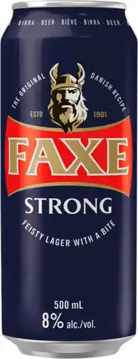 Auchan Faxe bière blonde strong faxe offre