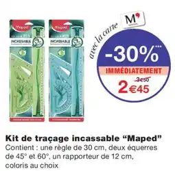 Monoprix Maped Kit de traçage incassable offre