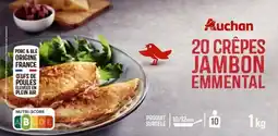 Auchan Auchan crêpes jambon fromage surgelées auchan offre