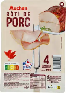 Auchan Auchan rôti de porc auchan offre