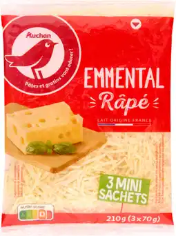 Auchan Auchan emmental râpé auchan offre