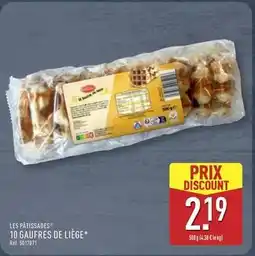 ALDI 10 gaufres de liege offre