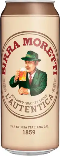 Auchan Birra moretti bière blonde birra moretti offre