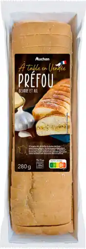 Auchan Auchan a table en france préfou beurre & ail auchan à table en france offre