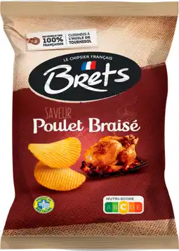 Auchan Bret chips ondulées saveur poulet braisé brets offre
