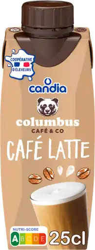 Auchan Candia café latte columbus candia offre