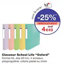 Monoprix School Life Oxford offre