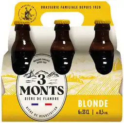 Auchan 3 monts bière blonde 3 monts offre