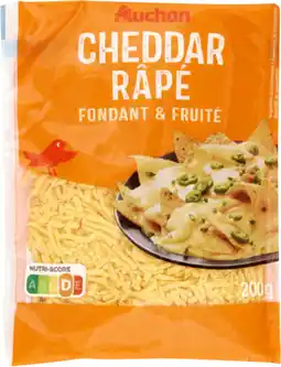 Auchan Auchan cheddar râpé auchan offre