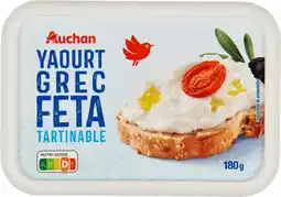 Auchan Auchan tartinable yaourt grec feta auchan offre