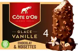 Auchan Cote d or bâtonnets glacés vanille chocolat & noisettes côte d'or offre