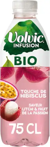 Auchan Volvic infusion litchi passion bio volvic offre