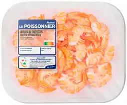 Auchan Supermarché Auchan queues de crevettes non décortiquées cuites réfrigérées offre