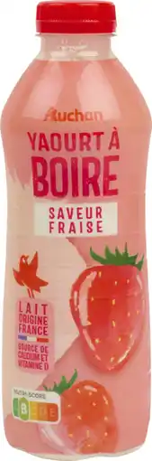 Auchan Auchan yaourt à boire fraise auchan offre