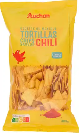 Auchan Auchan tortillas chips saveur chili auchan offre