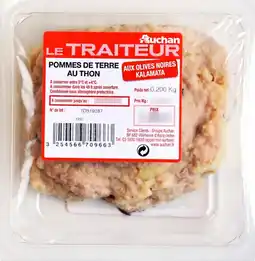 Auchan Auchan salade de pommes de terre au thon auchan traiteur offre