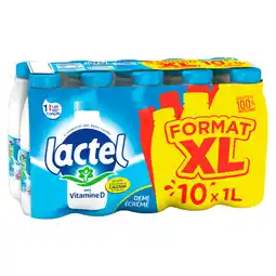 Auchan Supermarché Lactel lait demi-écrémé vitamine d lactel offre