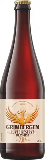 Auchan Grimbergen bière blonde cuvée réserve grimbergen offre