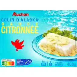 Auchan Supermarché Auchan colin d'alaska sauce citronnée msc surgelé auchan offre