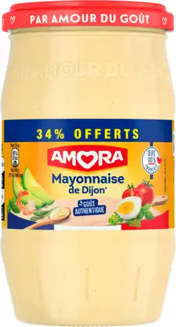 Auchan Amora mayonnaise de dijon amora offre