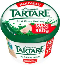 Auchan Tartare fromage ail et fines herbes tartare offre