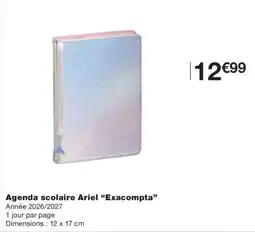 Monoprix Ariel Agenda scolaire "Exacompta" offre