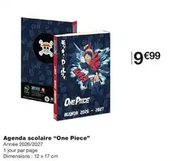 Monoprix One Piece Agenda scolaire offre