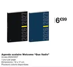 Monoprix Welcome Agenda scolaire offre