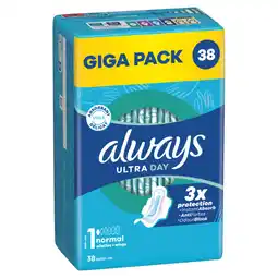 Auchan Supermarché Always serviettes hygiéniques ultra day always offre
