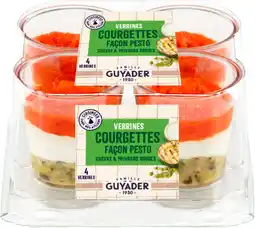 Auchan Guyader 4 verrines courgettes façon chèvre poivrons offre