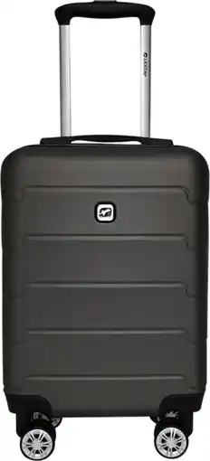 Auchan Airport valise rigide airport square gris métal offre