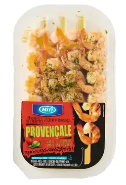 Auchan Supermarché Sans marque 4 brochettes de crevettes cuites offre