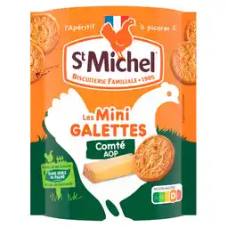 Auchan Supermarché St michel les mini galettes au comté aop st michel offre