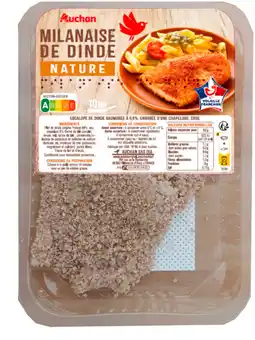 Auchan Supermarché Auchan escalopes de dinde à la milanaise auchan offre