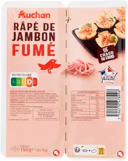 Auchan Supermarché Auchan râpé de jambon fumé auchan offre