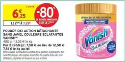 Intermarché Vanish - poudre oxi action détachante sans javel couleurs éclatantes offre