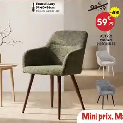 Maxi Bazar Fauteuil Lucy offre