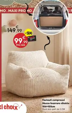 Maxi Bazar Muzzo fourrure côtelée offre
