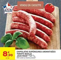 Intermarché Jean rosé - chipolatas supérieures aromatisées offre