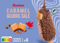 Auchan Supermarché Auchan bâtonnets glacés caramel beurre salé auchan offre