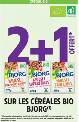Intermarché Bjorg - sur les céréales bio offre