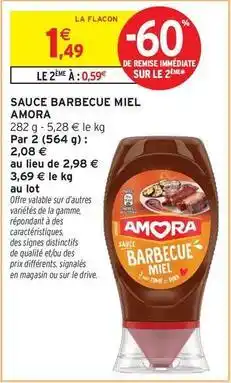 Intermarché Amora - sauce barbecue offre
